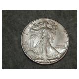 1939 D Walking Liberty Half  Dollar AU/BU to me !!