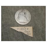 1853 Arrow & Rays Seated Half Dollar