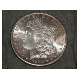 1890 S Morgan SILVER Dollar UNC to me U Grade