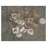 50 UNCIRC. 1954 D Roosevelt Dimes