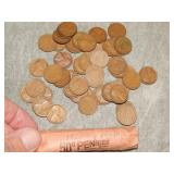 appox 53 1921 S Lincoln Cents VF +