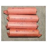 ' 48 S, '51 S, '52 S, '53 S Rolls of Lincoln Cents