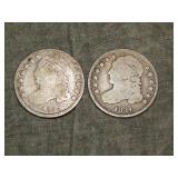 1835 & 1834 Capped Bust Dimes