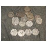 20 Franklin SILVER Half Dollars 16 P 4 D