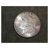 1880 S Morgan SILVER Dollar UNC to me U Grade