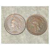1876 & 1878 Indian Head Cents