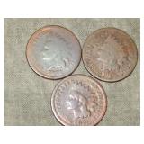 1871, 73?, 76 Indian Head Cents