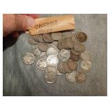 40 Buffalo Nickels 1913-24  Readable Dates