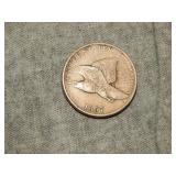 1857 Flying Eagle Cent DECENT COIN !!