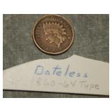 No Date Polish error Indian Head Cent 1860-64