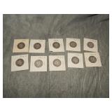 10 Barber SILVER Quarters