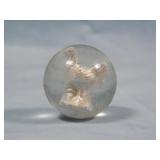 c. 1880's Antique CHICKEN Sulfide Marble 1.241'