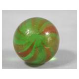 Translucent Green Base Onionskin LUTZ Marble 0.7'