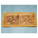 DEER HUNTING No. 63 Late 1800's Stereoview Card