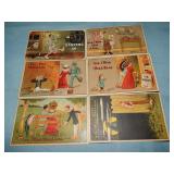 (6) c.1910 GEE I WISH I HAD A... Postcards