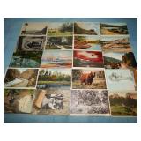 (20) Antique ASSORTED SCENIC NATURE Postcards