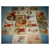 (21) c.1908-09 CHRISTMAS Postcards