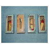 (4) c. 1960's VINTAGE HICO Fishing Lure