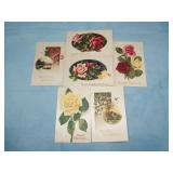 (6) Vintage c. Post 1907 SILK OCCASION Postcards