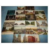 (20) 1908-27 Antique Street & city view Postcards