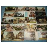 (20) 1907-17 Antique Street & city view Postcards
