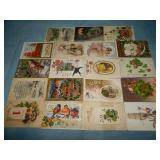 (19) c.1907-16 NEW YEARS GREETING Postcards