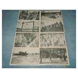 (8) c. 1940's SEABEE CAMP PEARY VA Postcards