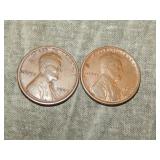 Pair of decent 1909 VDB Lincoln Cents