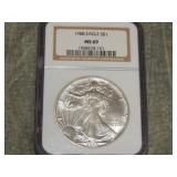 1988 American Eagle $1 NGC MS69