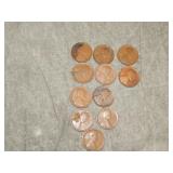 (9) 1909 P & (2) 1917 S Lincoln Cents