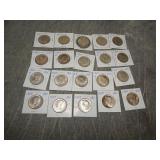 20 Kennedy 90% SILVER 1964 Half Dollars