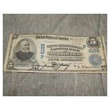 1902 $5 National Bank Note WELLS FARGO Nevada bank
