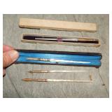 4  Antique MOP Dip Pens 2 with Boxes