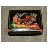2 7/8th In. RUSSIAN Pakekh Lacquer Box