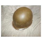 WWII era Metal Helmet Rear Seam Flex Bale