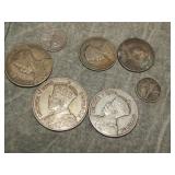 Vintage SILVER Coins of New Zealand 1.63 Troy OZ