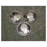 1993, 94, 97 PROOF 90% SILVER Quarters