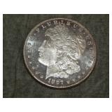 1887 P Morgan SILVER Dollar UNC/DMPL to me U grade