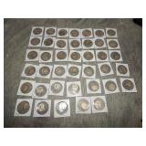 40 Washington SILVER Quarters all DIFFERENT !!