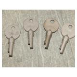 UP Railroad Switch Lock Keys