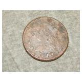 1810 Large Cent Full BOLD Liberty vf or better det