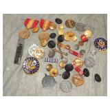 Lg Group of Military etc. Buttons & Pins