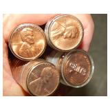 1961 P, 64 P, 66 P, 68 D UNC !!! Cent Rolls