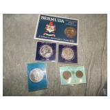 Vintage Foreign Commemorative Coins etc.