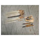 Large Group of Antique MOP Dip Pins & Nibs