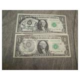 RARE North & SOUTH Pole Postmarked 1$ Notes