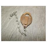 Antique Brass Switch Lock for CRI&P Railroad