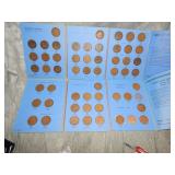 55 diff British One Penny Coins 1911-1960's