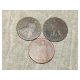 1672, 1694, 1697 British Farthing DECENT