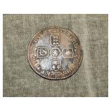 1697 British SILVER Sixpence